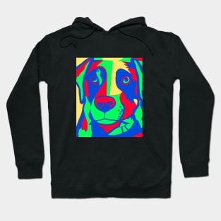 Colorful Abstract Dog Face Hoodie